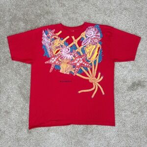Vintage 90s Florida Ocean Marine Life‎ T Shirt XL